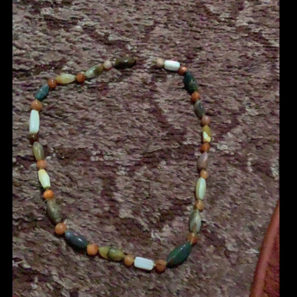 Polished Stone Necklace (Broken)